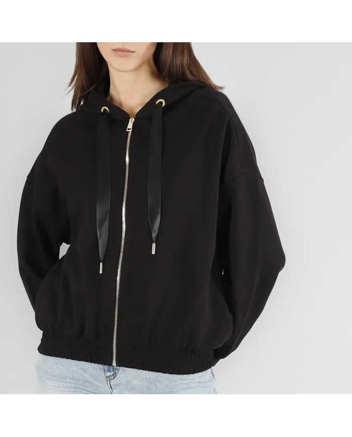 CafèNoir Felpa Nero - Glamour Calzature