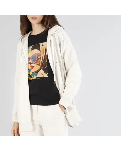 CafèNoir Felpa Avorio - Glamour Calzature