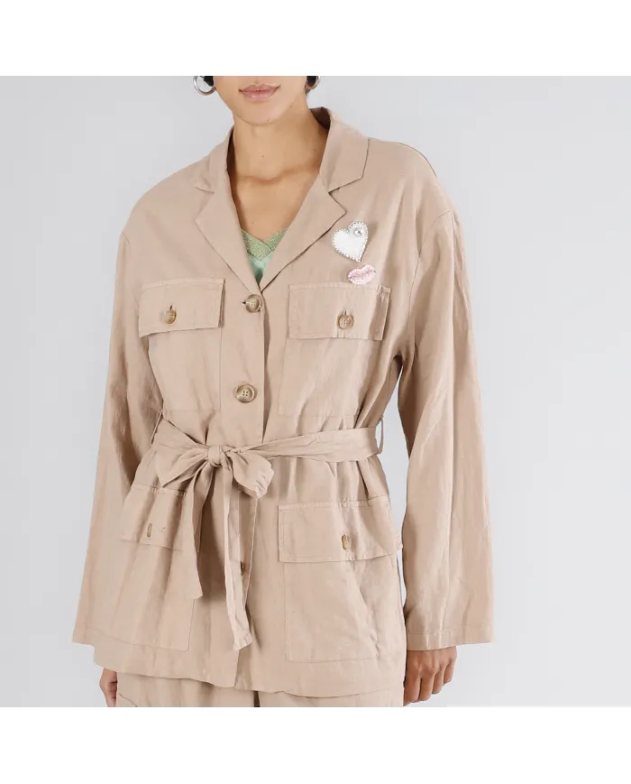 CafèNoir Jacket Beige - Glamour Calzature