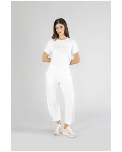 CafèNoir Pantalone Bianco - Glamour Calzature
