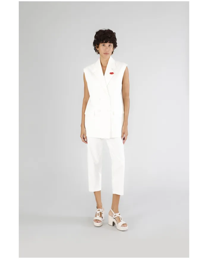 CafèNoir Gilet Bianco - Glamour Calzature CafèNoir Gilet Bianco - Glamour Calzature
