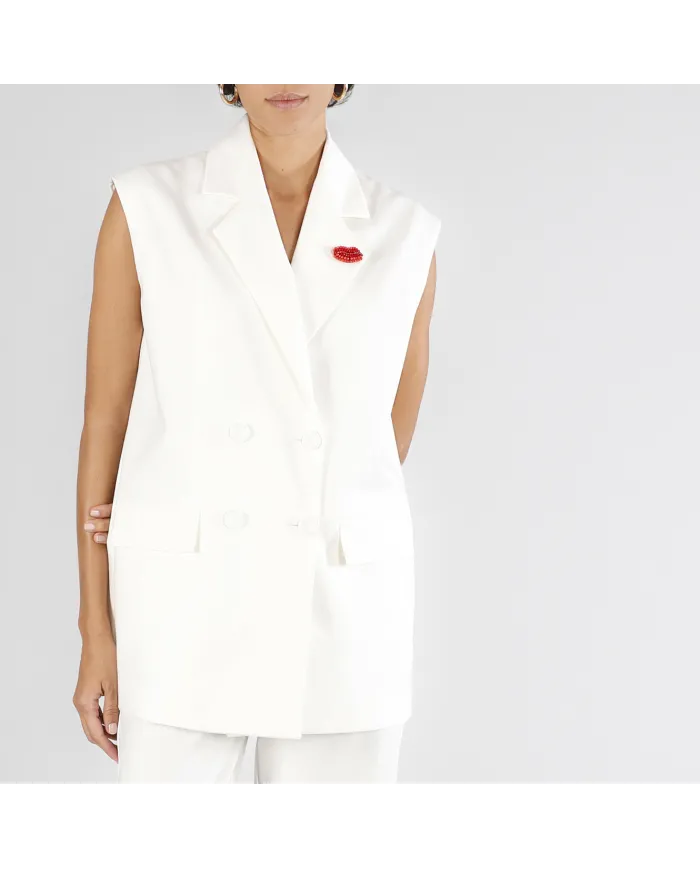 CafèNoir Gilet Bianco - Glamour Calzature