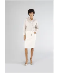 CafèNoir Gonna Avorio - Glamour Calzature