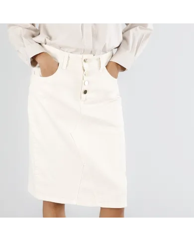 CafèNoir Gonna Avorio - Glamour Calzature