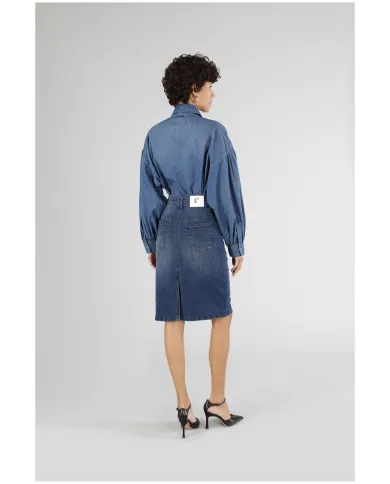 CafèNoir Gonna Blu - Glamour Calzature