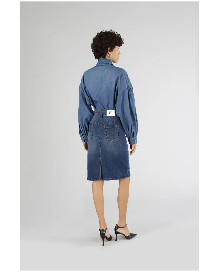 CafèNoir Gonna Blu - Glamour Calzature