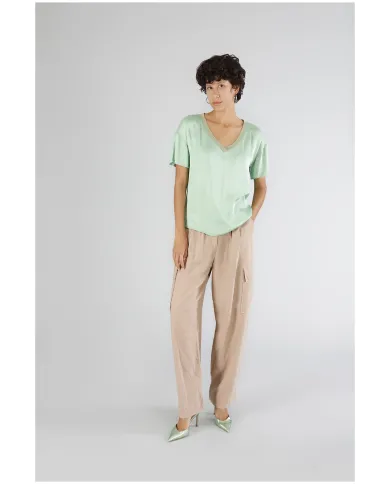 CafèNoir Blusa Verde - Glamour Calzature CafèNoir Blusa Verde - Glamour Calzature