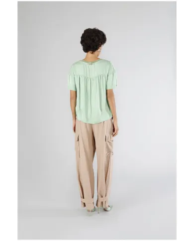 CafèNoir Blusa Verde - Glamour Calzature CafèNoir Blusa Verde - Glamour Calzature