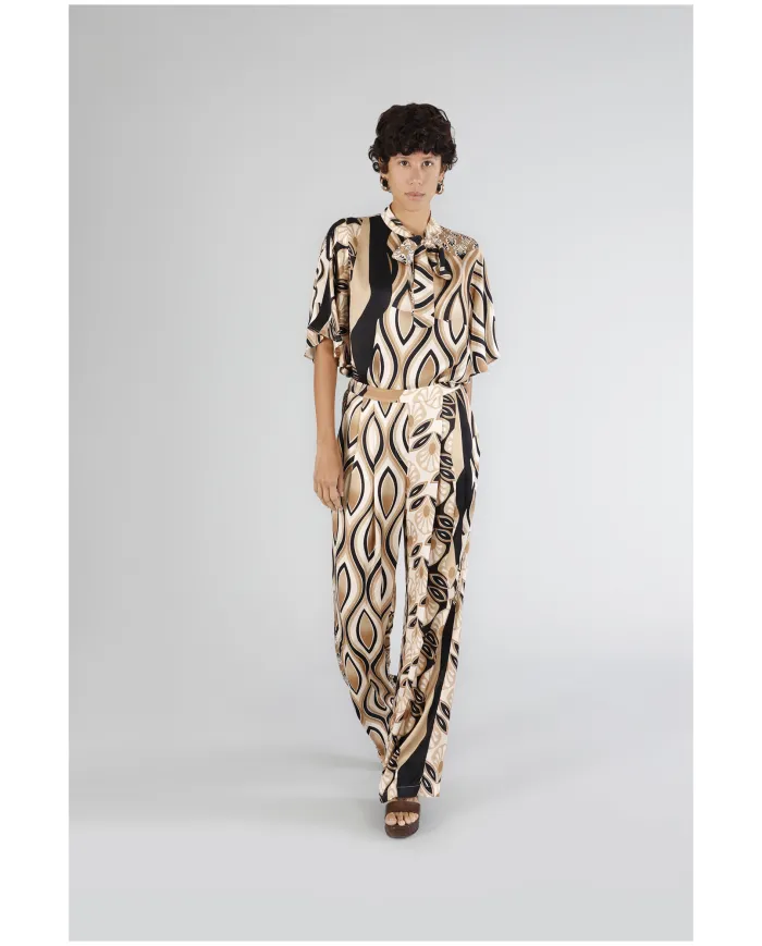 CafèNoir Pantalone Beige - Glamour Calzature CafèNoir Pantalone Beige - Glamour Calzature