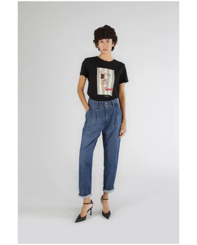 CafèNoir Pantalone Blu - Glamour Calzature CafèNoir Pantalone Blu - Glamour Calzature