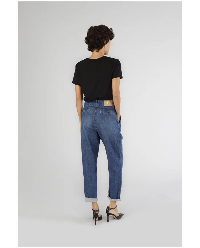 CafèNoir Pantalone Blu - Glamour Calzature CafèNoir Pantalone Blu - Glamour Calzature