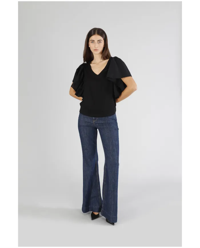 CafèNoir t-Shirt Nero - Glamour Calzature CafèNoir t-Shirt Nero - Glamour Calzature