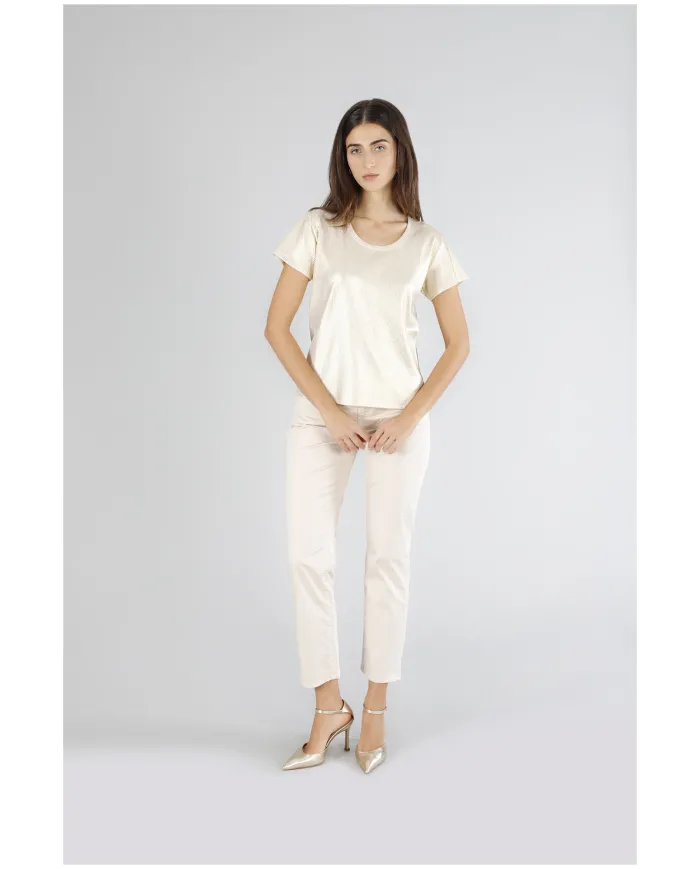 CafèNoir T-Shirt Oro - Glamour Calzature CafèNoir T-Shirt Oro - Glamour Calzature