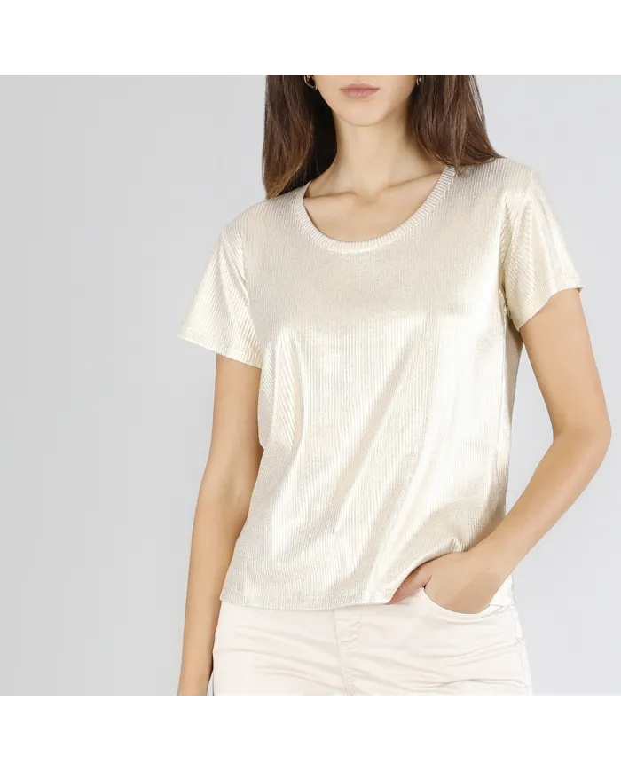 CafèNoir T-Shirt Oro - Glamour Calzature CafèNoir T-Shirt Oro - Glamour Calzature