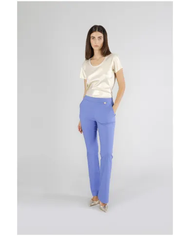 CafèNoir Pantalone Viola - Glamour Calzature