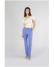 CafèNoir Pantalone Viola - Glamour Calzature