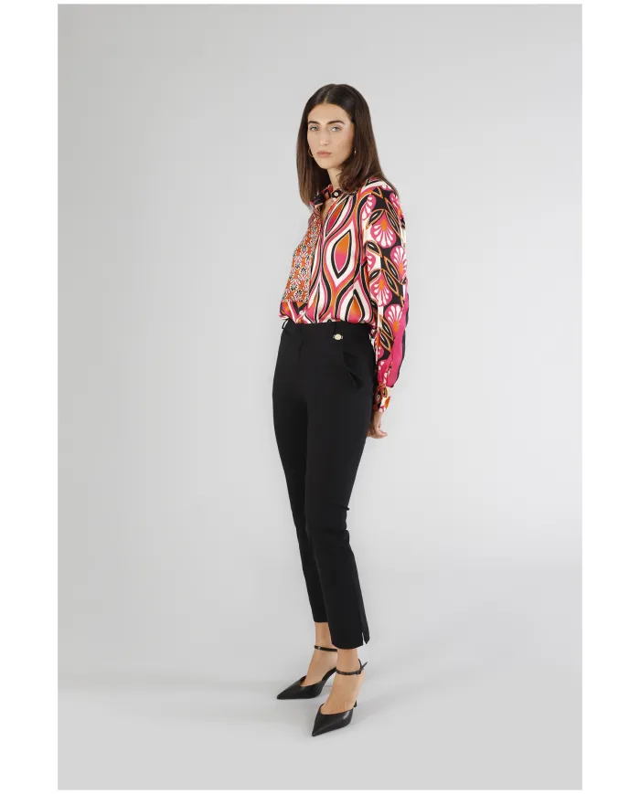 CafèNoir Pantalone Nero - Glamour Calzature CafèNoir Pantalone Nero - Glamour Calzature