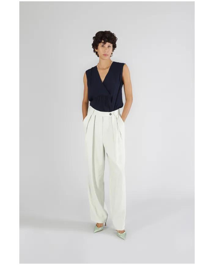 CafèNoir Pantalone Avorio - Glamour Calzature