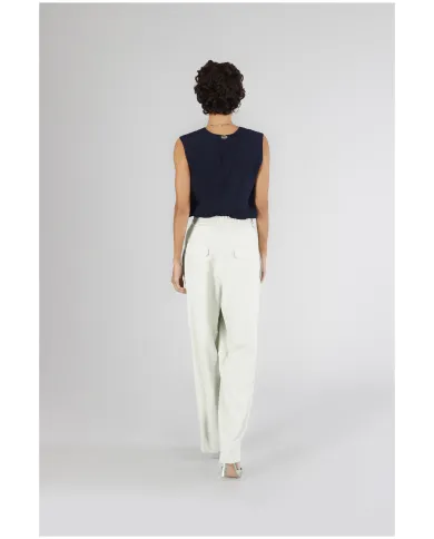 CafèNoir Pantalone Avorio - Glamour Calzature CafèNoir Pantalone Avorio - Glamour Calzature