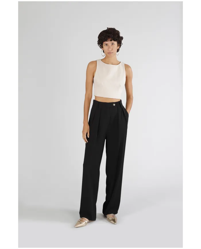 CafèNoir Pantalone Nero - Glamour Calzature CafèNoir Pantalone Nero - Glamour Calzature