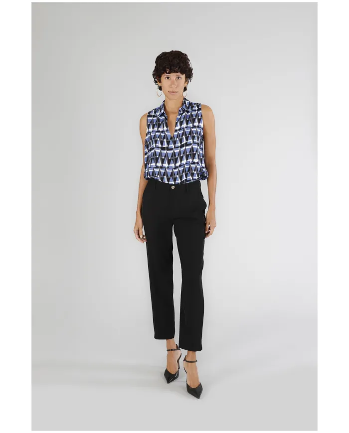 CafèNoir Pantalone Nero - Glamour Calzature CafèNoir Pantalone Nero - Glamour Calzature