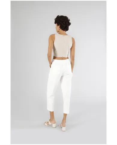CafèNoir Pantalone Bianco - Glamour Calzature