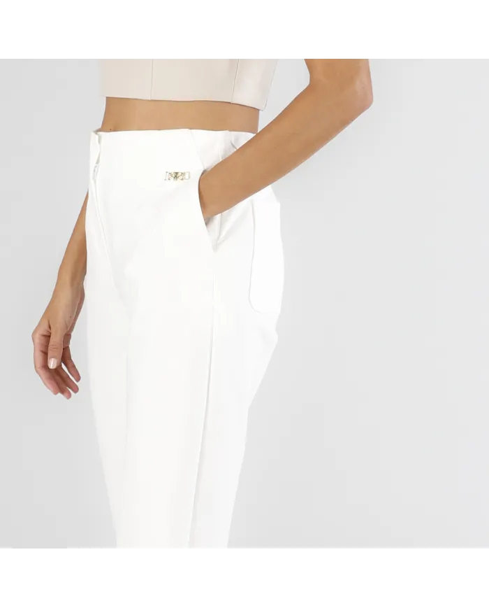CafèNoir Pantalone Bianco - Glamour Calzature