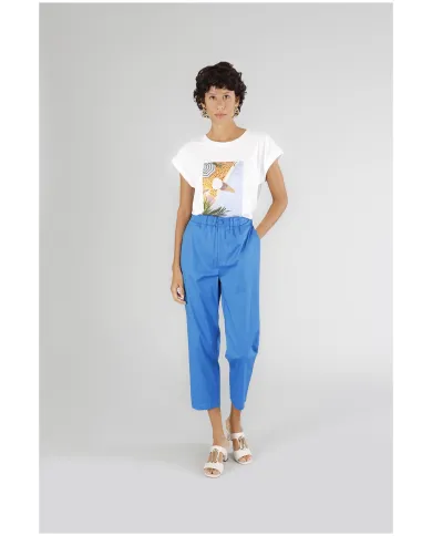 CafèNoir Pantalone Blu - Glamour Calzature CafèNoir Pantalone Blu - Glamour Calzature