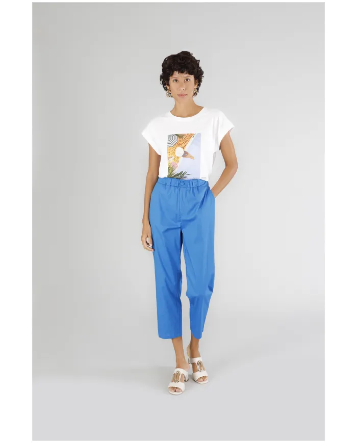 CafèNoir Pantalone Blu - Glamour Calzature CafèNoir Pantalone Blu - Glamour Calzature