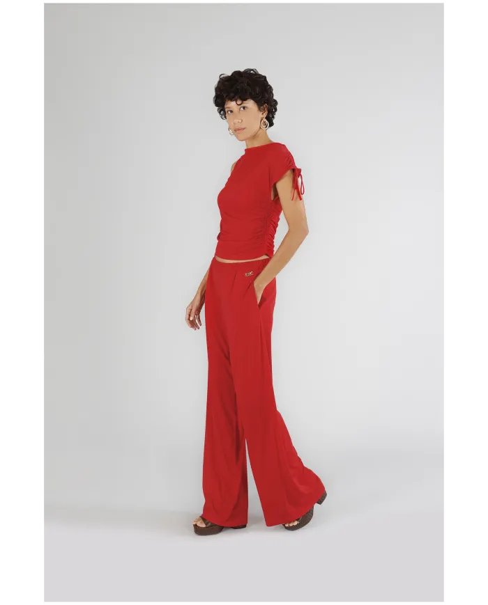 CafèNoir Pantalone Rosso - Glamour Calzature CafèNoir Pantalone Rosso - Glamour Calzature