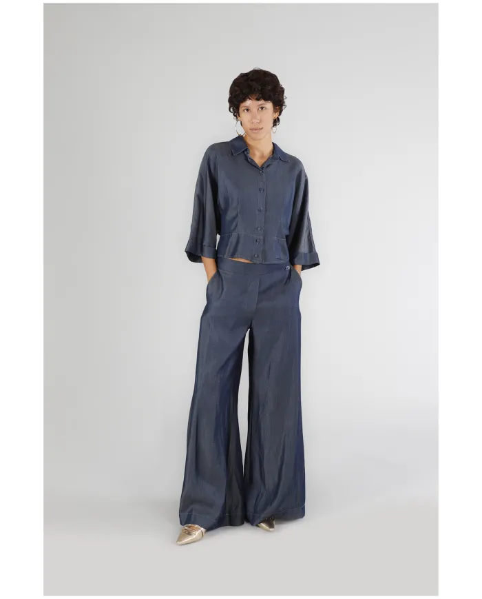 CafèNoir Pantalone Blu - Glamour Calzature CafèNoir Pantalone Blu - Glamour Calzature