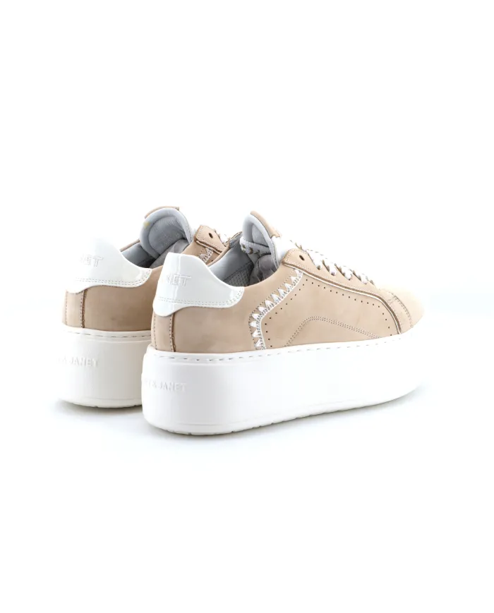 JANET&JANET Sneakers Beige - Glamour Calzature