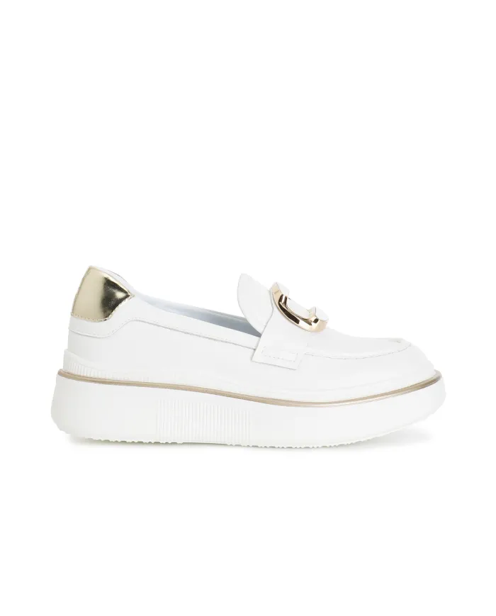 CafèNoir Mocassino Bianco - Glamour Calzature