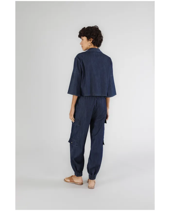 CafèNoir Pantalone Blu - Glamour Calzature CafèNoir Pantalone Blu - Glamour Calzature