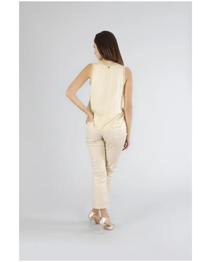 CafèNoir Top Beige - Glamour Calzature