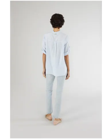 CafèNoir Blusa Azzurro - Glamour Calzature CafèNoir Blusa Azzurro - Glamour Calzature