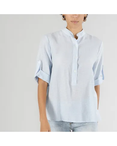 CafèNoir Blusa Azzurro - Glamour Calzature CafèNoir Blusa Azzurro - Glamour Calzature