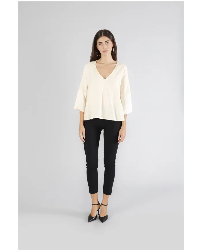 CafèNoir Blusa Avorio - Glamour Calzature CafèNoir Blusa Avorio - Glamour Calzature
