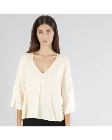CafèNoir Blusa Avorio - Glamour Calzature CafèNoir Blusa Avorio - Glamour Calzature