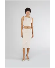 CafèNoir Gonna Beige - Glamour Calzature