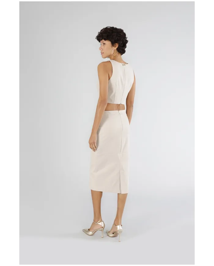 CafèNoir Gonna Beige - Glamour Calzature