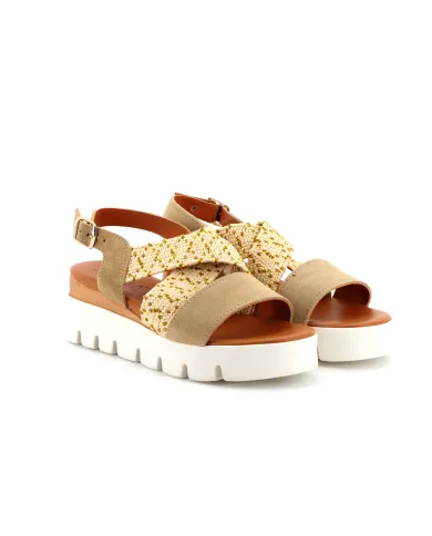 Cinzia Soft Sandalo Beige - Glamour Calzature