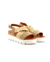 Cinzia Soft Sandalo Beige - Glamour Calzature