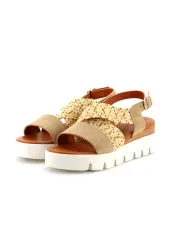 Cinzia Soft Sandalo Beige - Glamour Calzature