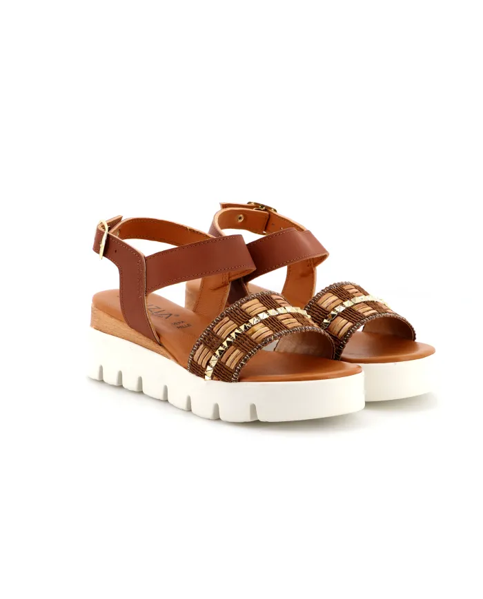 Cinzia Soft Sandalo Cuoio - Glamour Calzature