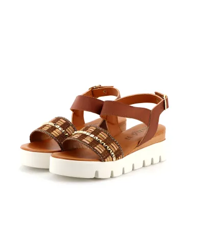 Cinzia Soft Sandalo Cuoio - Glamour Calzature