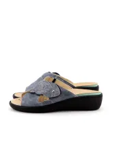 Cinzia Soft Ciabatta Blu - Glamour Calzature