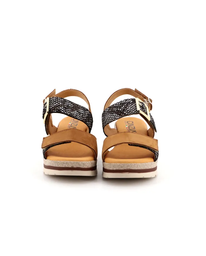 Cinzia Soft Sandalo Cuoio - Glamour Calzature