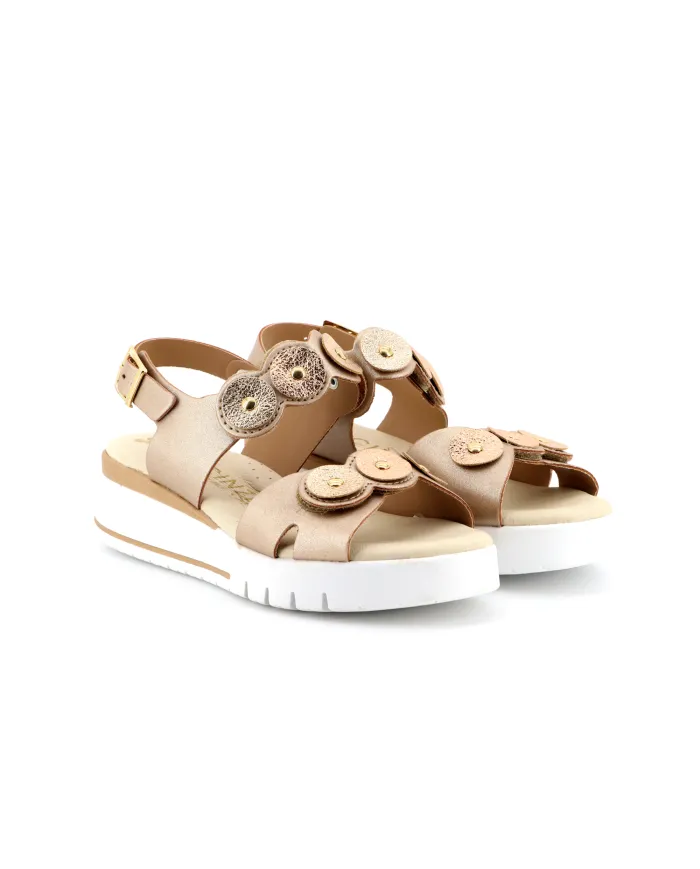 Cinzia Soft Sandalo Oro - Glamour Calzature