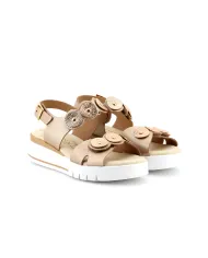 Cinzia Soft Sandalo Oro - Glamour Calzature